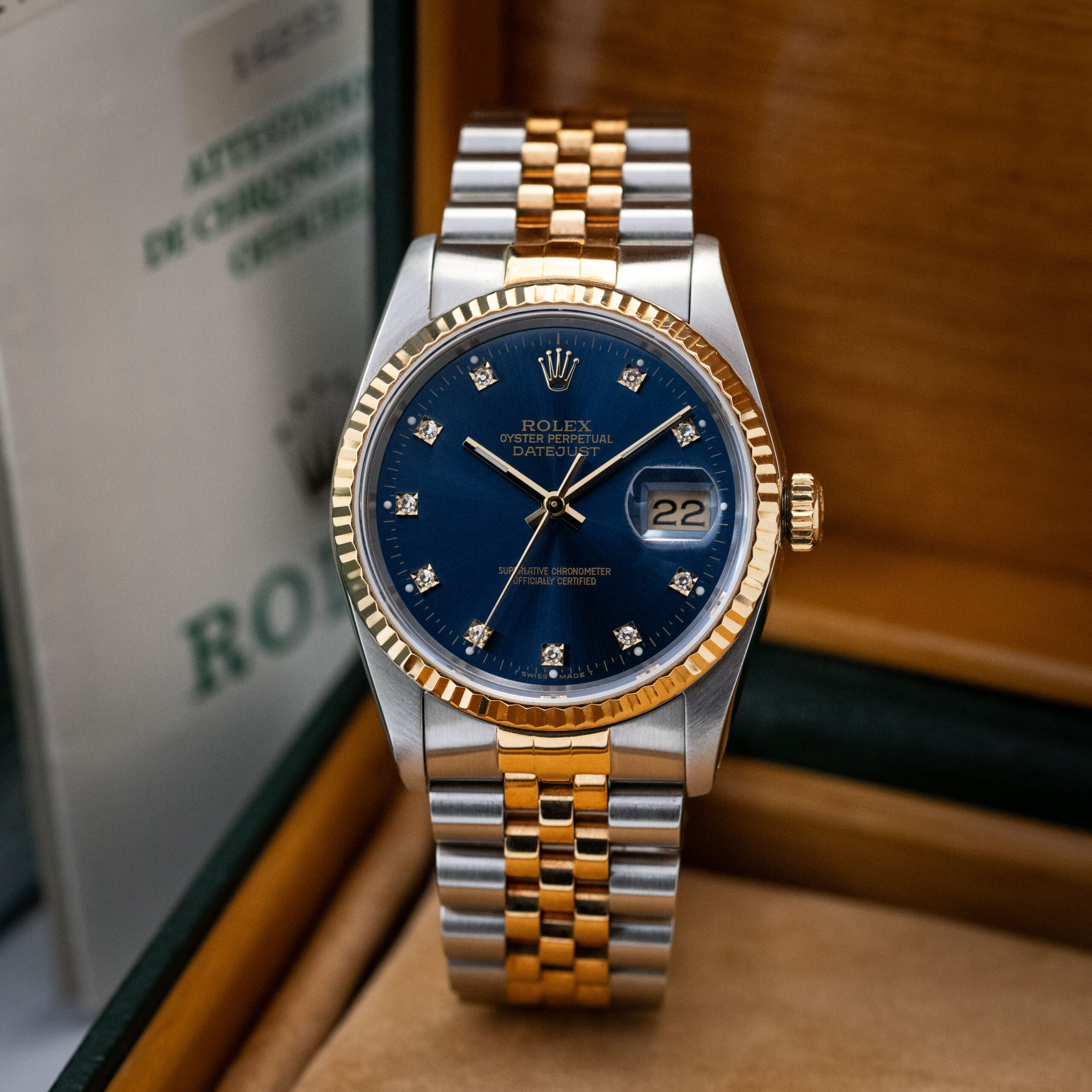 Rolex Datejust Blue Diamond 16233 (1991) - Image 2