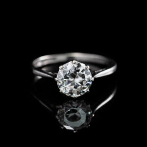 A Platinum 1.42ct I/VS1 Diamond Ring